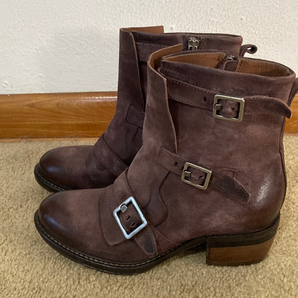 A.S.98 Ankle Boots Eggplant EU37 US7 - Picture 3 of 6